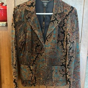 Women’s Paisley Blazer, Size 10